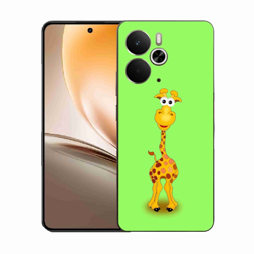 Gelový kryt mmCase na Realme 14 5G - kreslená žirafa