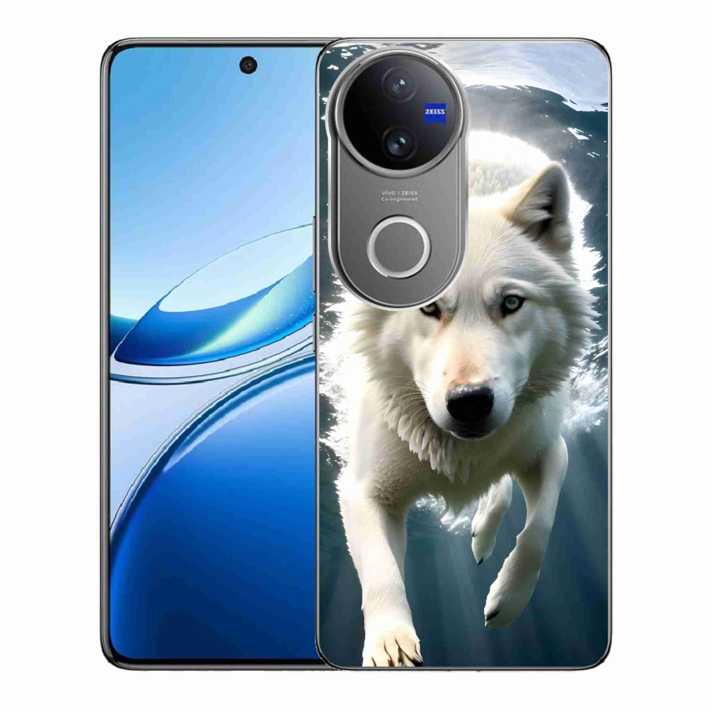 Gelový kryt mmCase na Vivo V50 5G - bílý vlk