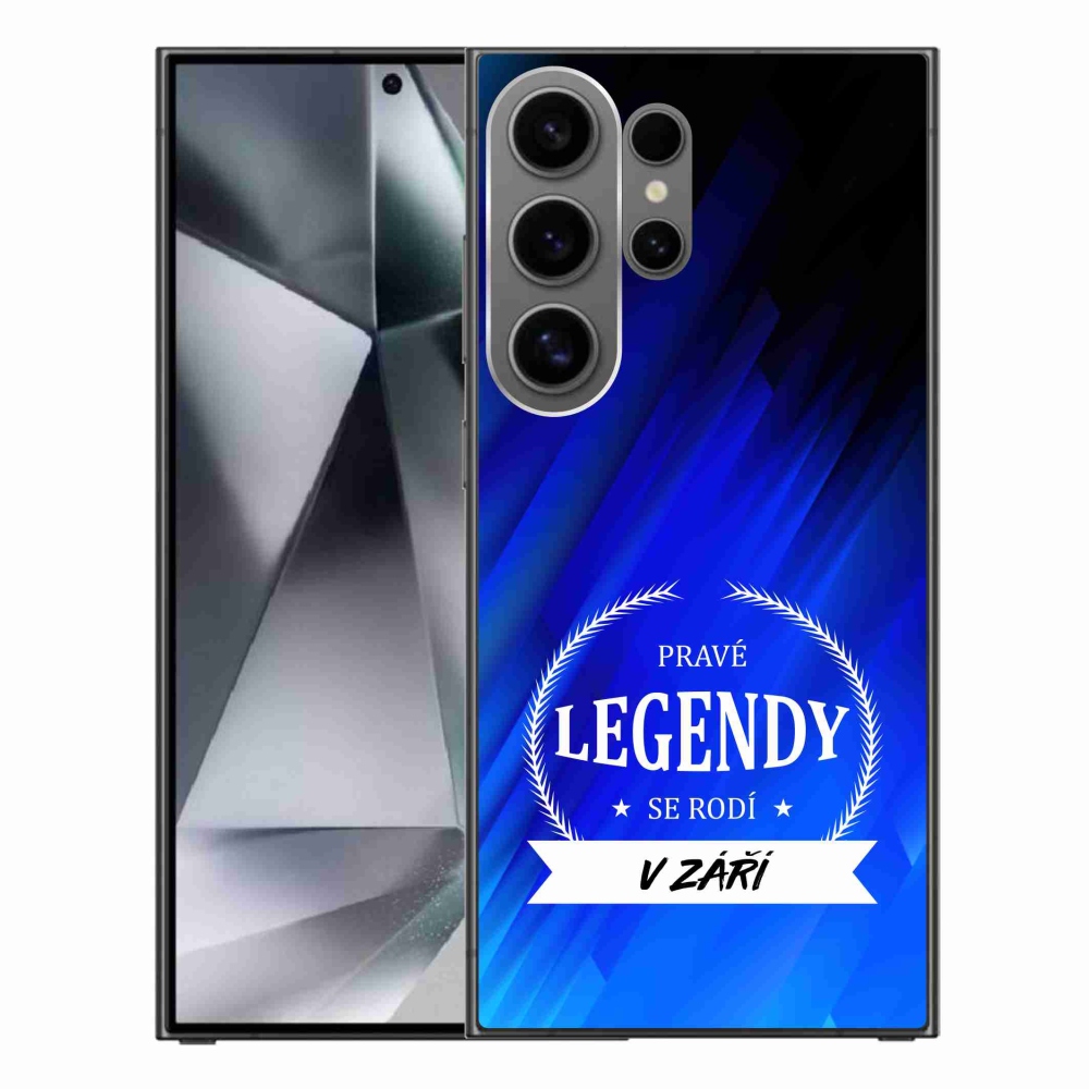 Gelový kryt mmCase na Samsung Galaxy S24 Ultra - legendy v září modré pozadí