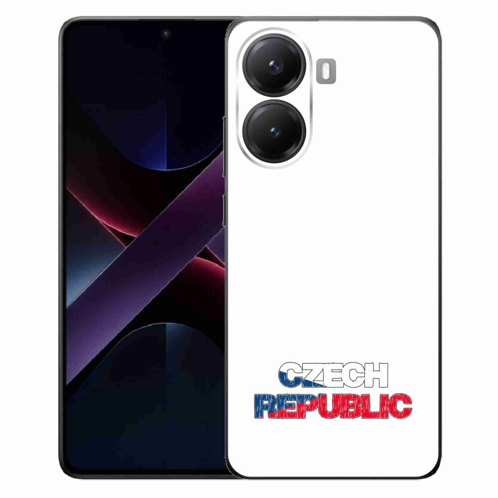 Gelový kryt mmCase na Xiaomi Poco X7 Pro 5G - Czech Republic bílé pozadí