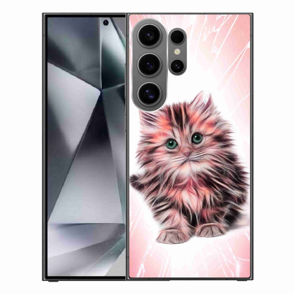 Gelový kryt mmCase na Samsung Galaxy S24 Ultra - roztomilé kotě