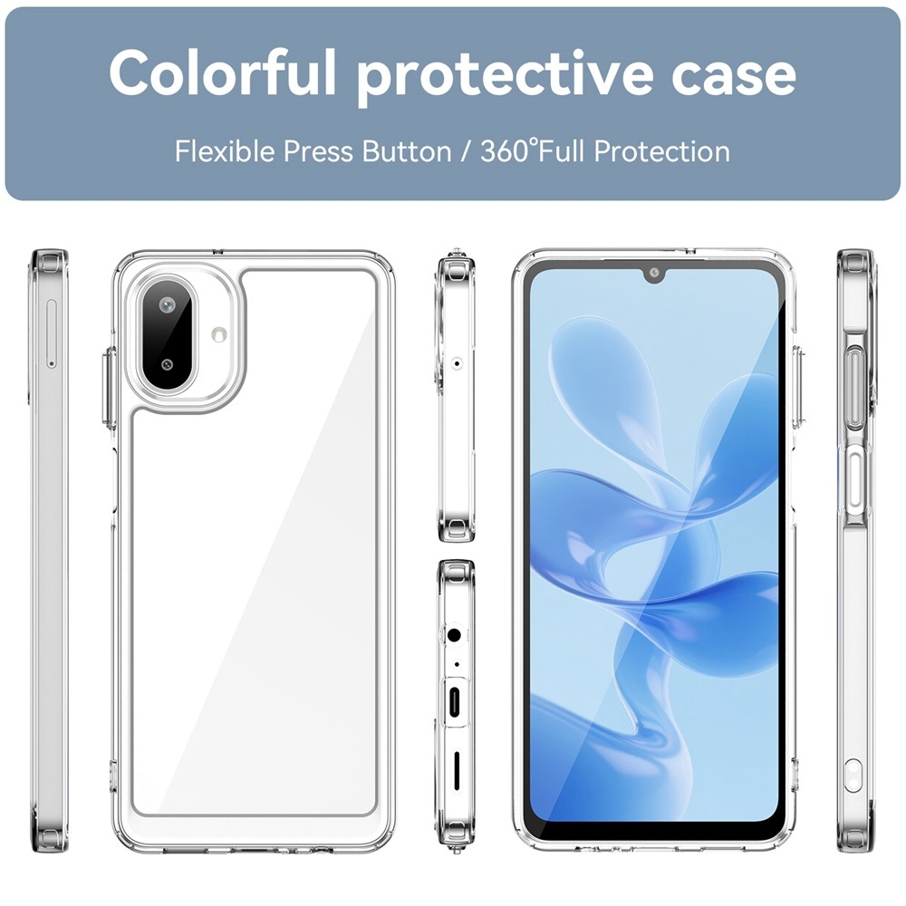 Gelový obal s pevnými zády na Samsung Galaxy A07 4G - průhledný