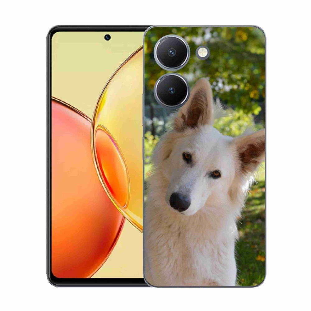 Gelový kryt mmCase na Vivo Y36 - bílý švýcarský ovčák 1