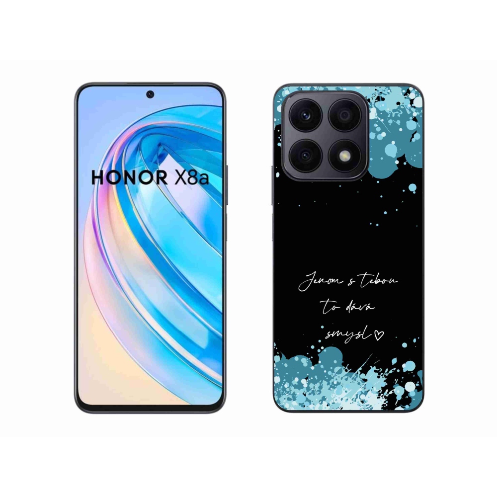 Gelový kryt mmCase na Honor X8a - zamilovaný text černé pozadí