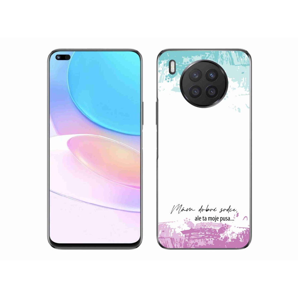 Gelový kryt mmCase na Honor 50 Lite - vtipný text 3 bílé pozadí