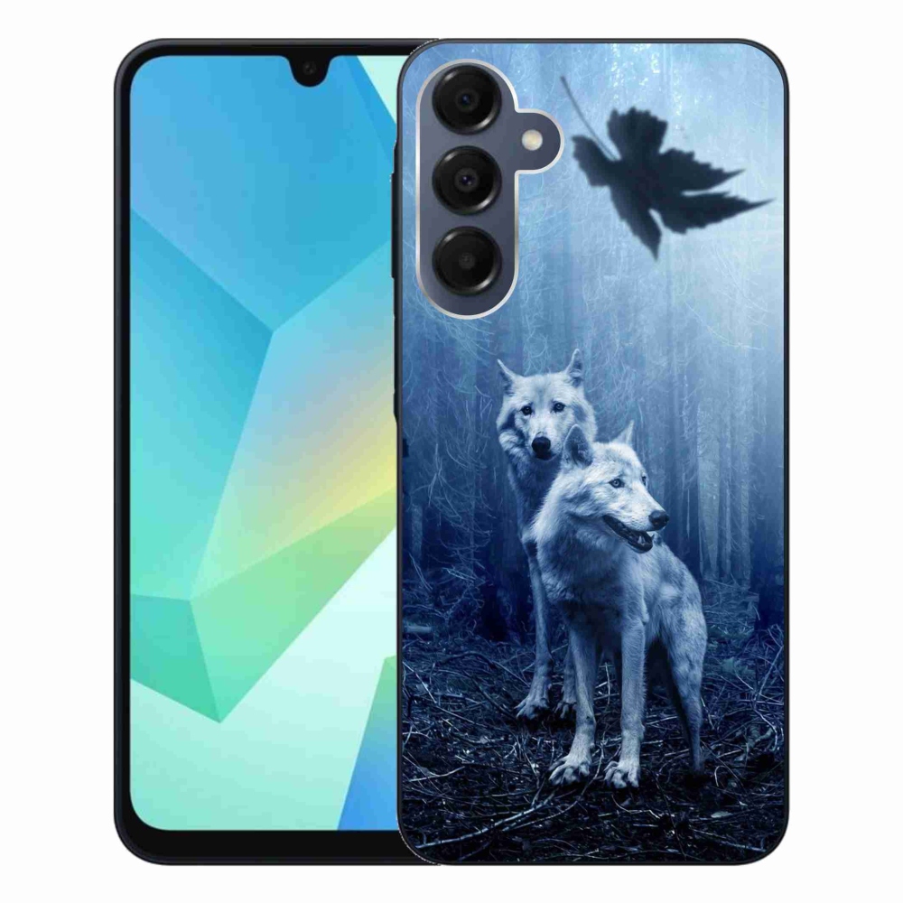Gelový kryt mmCase na Samsung Galaxy A16 4G/5G - vlci v lese