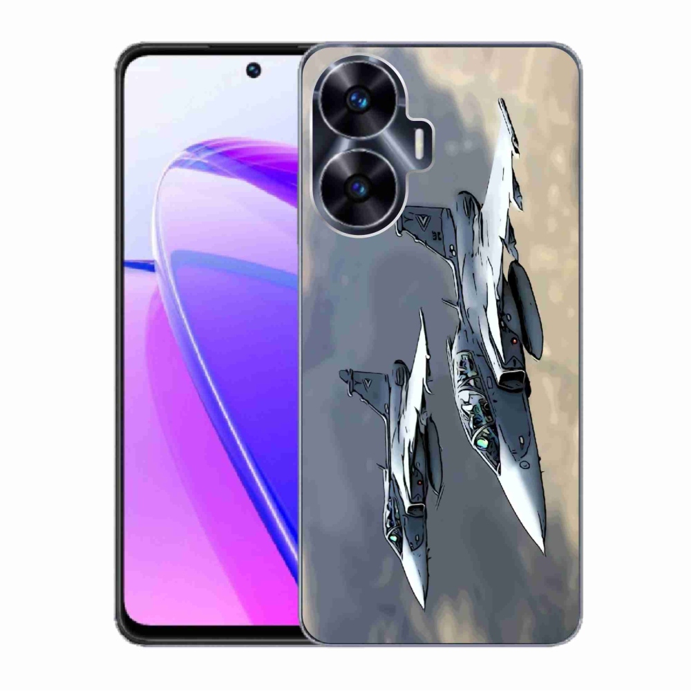 Gelový kryt mmCase na Realme C55 - stíhačky