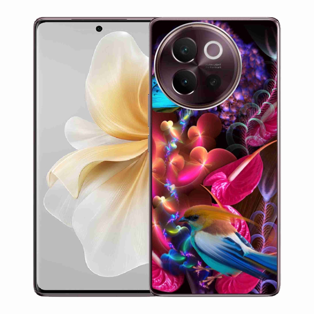 Gelový kryt mmCase na Vivo V40 Lite 5G - barevné květiny