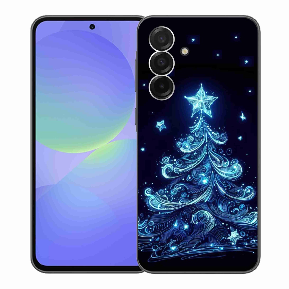 Gelový kryt mmCase na Samsung Galaxy A36 5G - neonový vánoční stromek 4