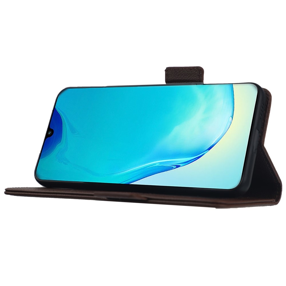 Wallet knížkové pouzdro na Vivo X80 Lite - hnědé