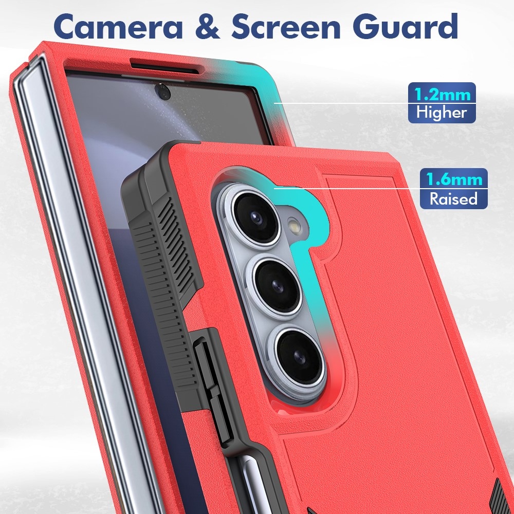 Case plastový kryt na Samsung Galaxy Z Fold6 5G - červený
