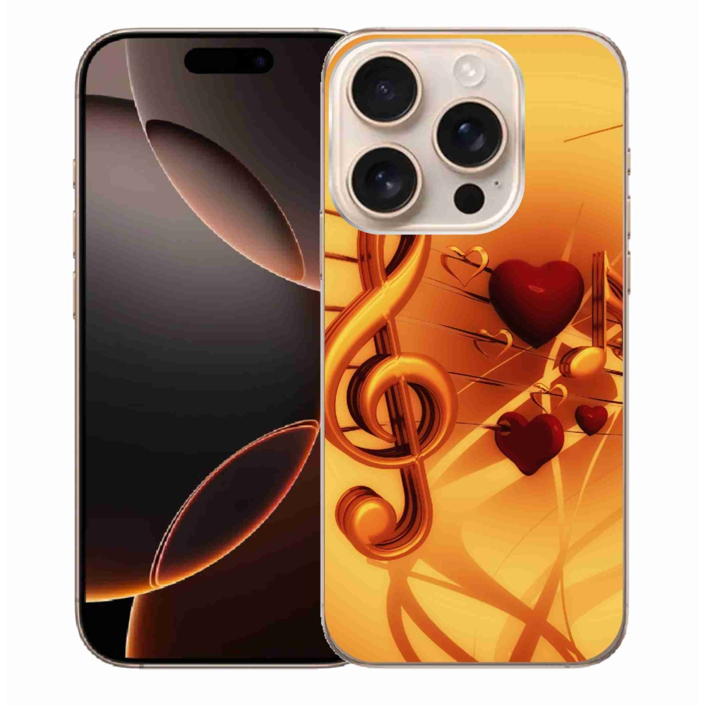 Gelový kryt mmCase na iPhone 16 Pro Max - noty