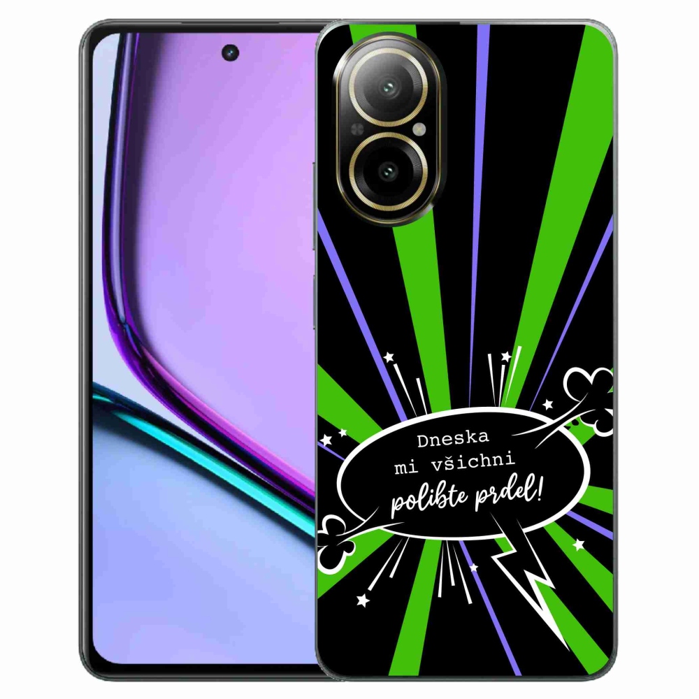 Gelový kryt mmCase na Realme C67 - vtipný text 15 černé pozadí