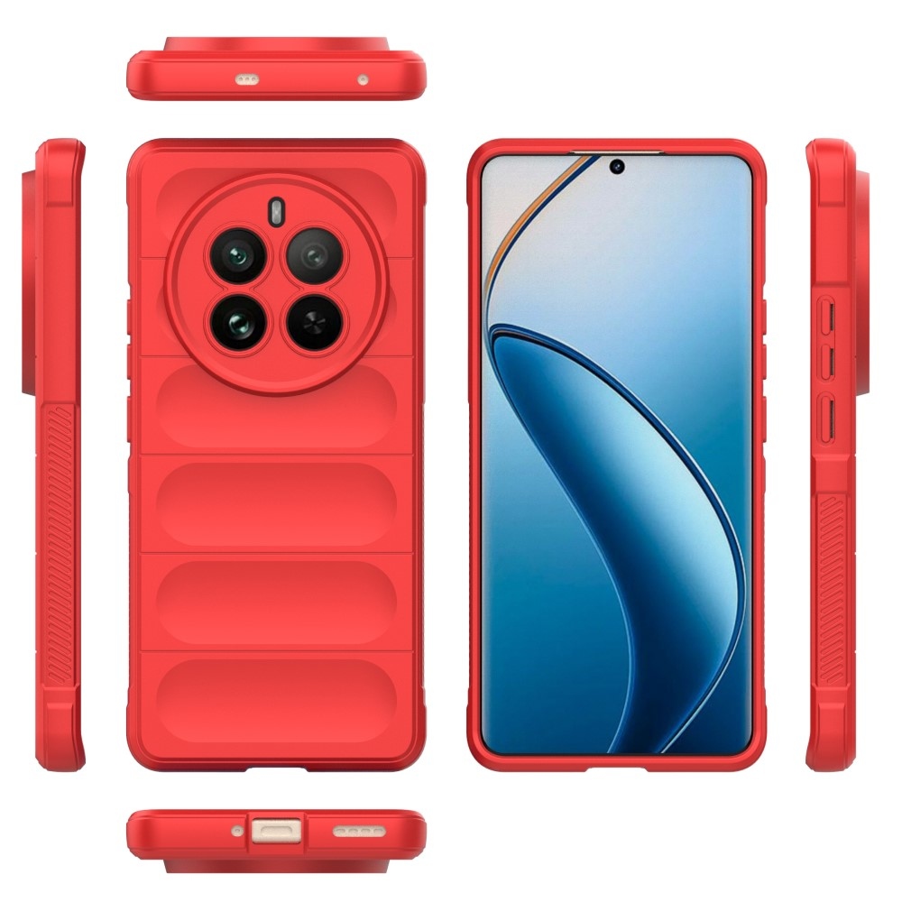 Rugg odolný gelový obal na Realme 12 Pro 5G/12 Pro+ 5G - červený