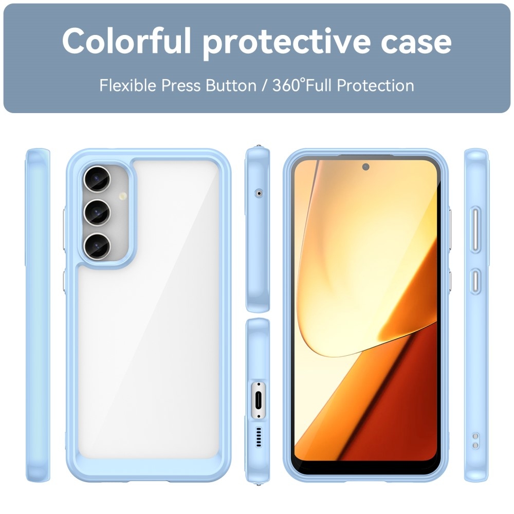 Gelový obal s pevnými zády na Samsung Galaxy S23 FE - modrý