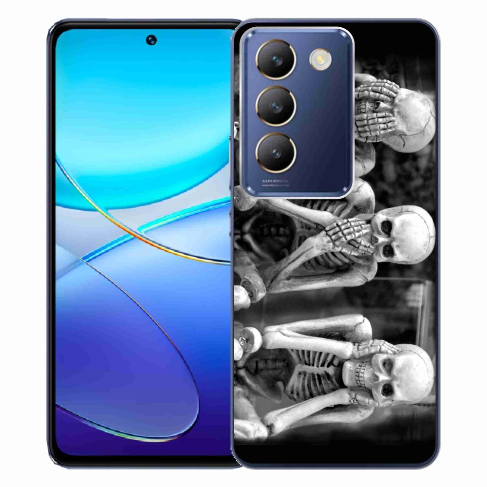 Gelový kryt mmCase na Vivo V40 SE 4G/5G - kostlivci