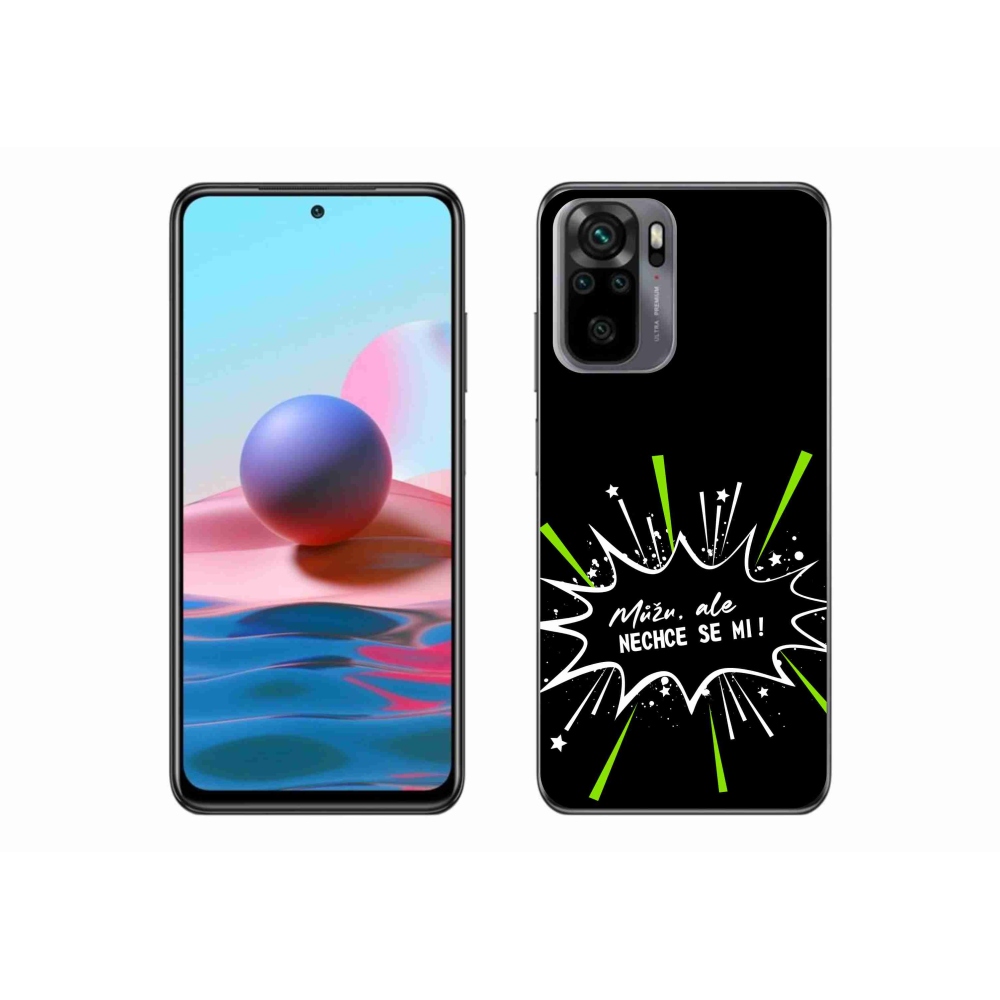 Gelový kryt mmCase na Xiaomi Redmi Note 10 4G - vtipný text 11 černé pozadí