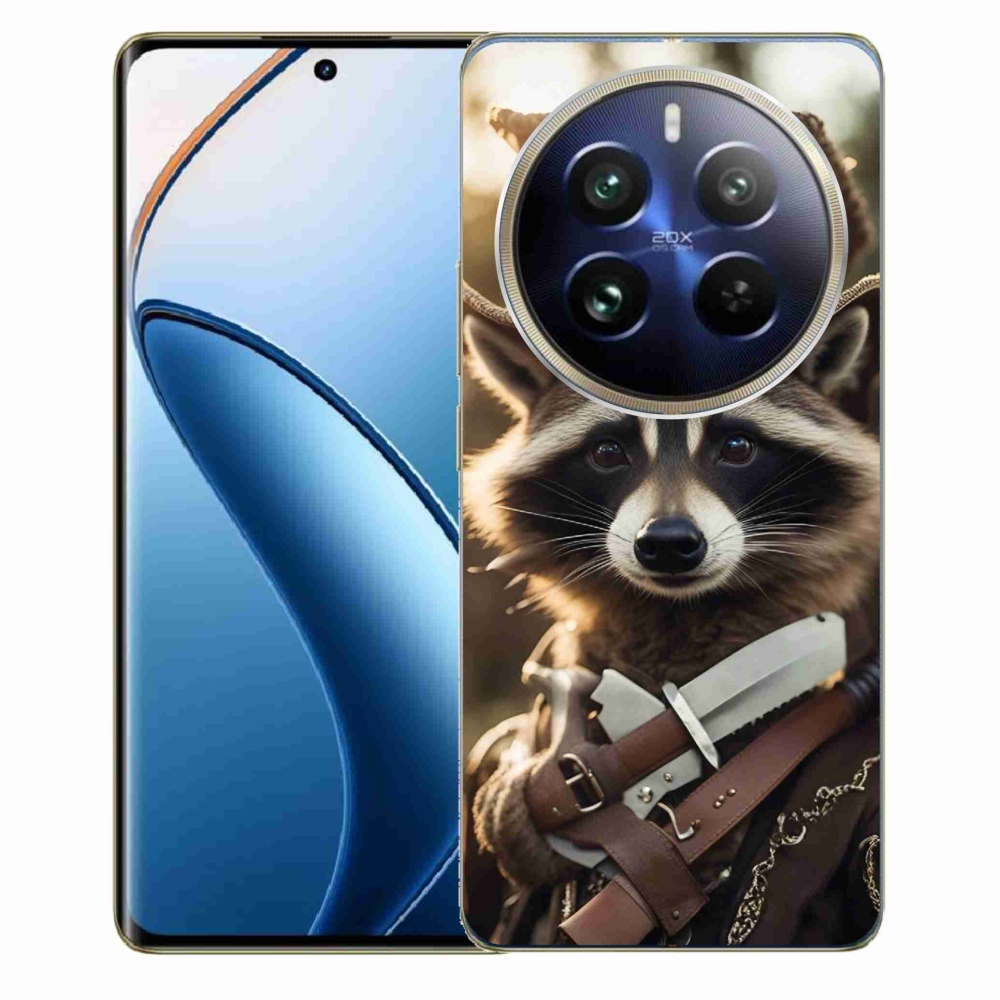 Gelový kryt mmCase na Realme 12 Pro 5G/12 Pro+ 5G - mýval v uniformě