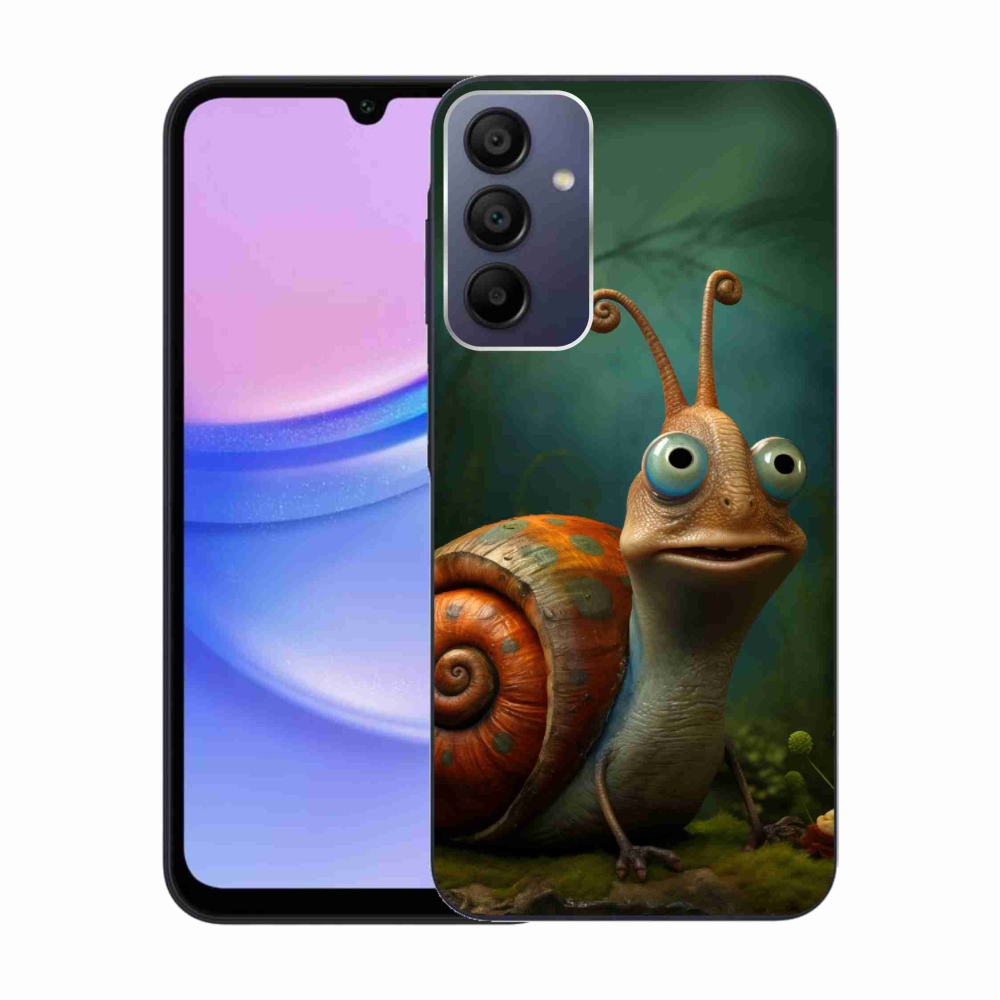 Gelový kryt mmCase na Samsung Galaxy A15 4G/5G - šnek