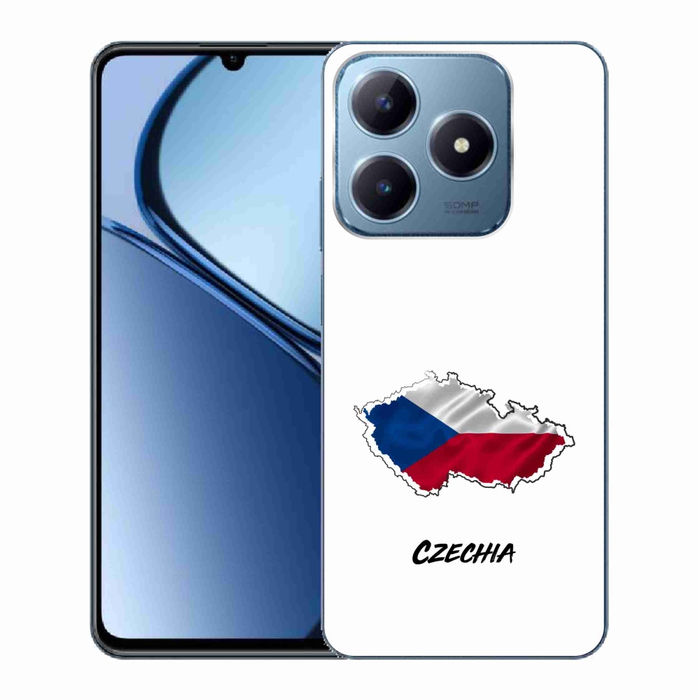 Gelový kryt mmCase na Realme C63 - Czechia bílé pozadí