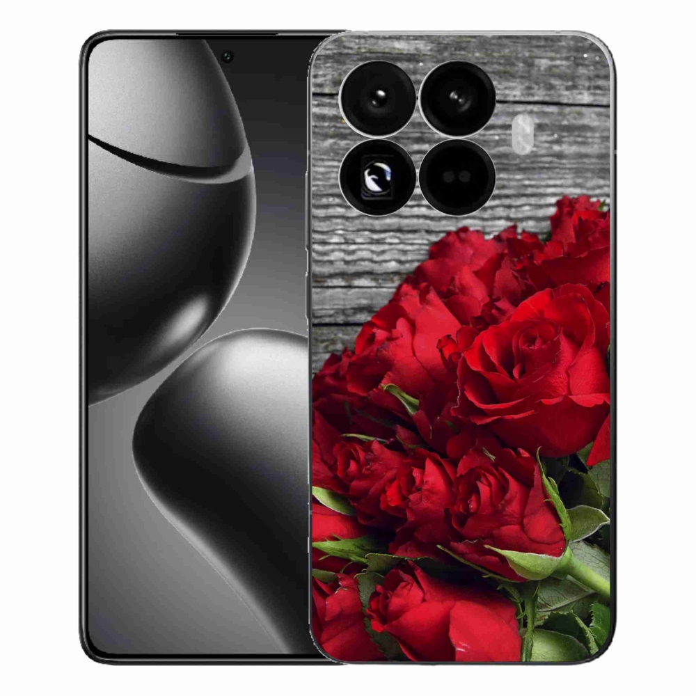 Gelový kryt mmCase na Xiaomi 15T Pro - červené růže