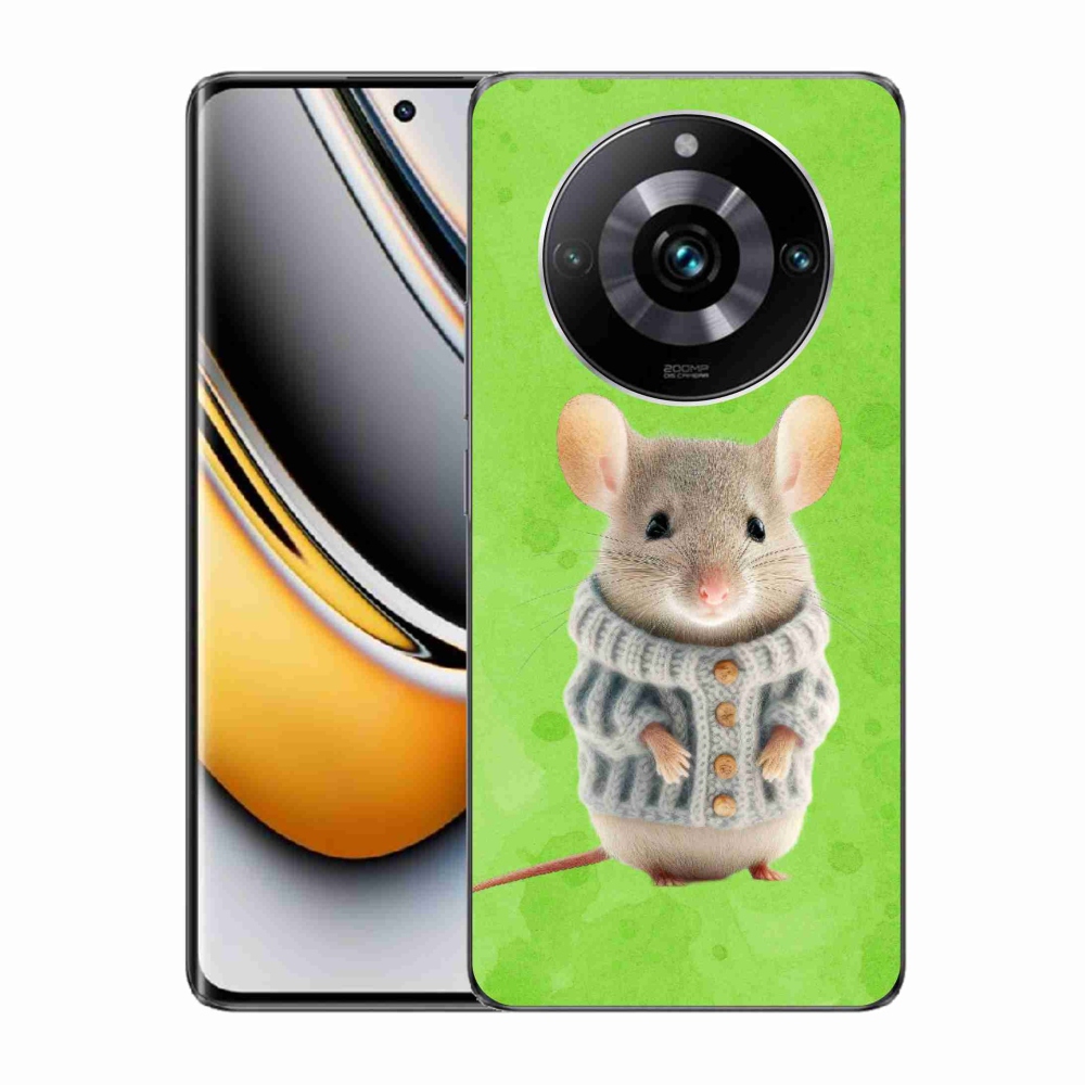Gelový kryt mmCase na Realme 11 Pro/11 Pro+ - myška ve svetru