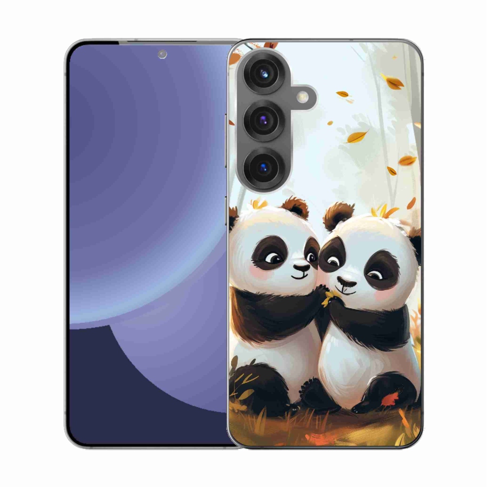 Gelový kryt mmCase na Samsung Galaxy S25 - pandy
