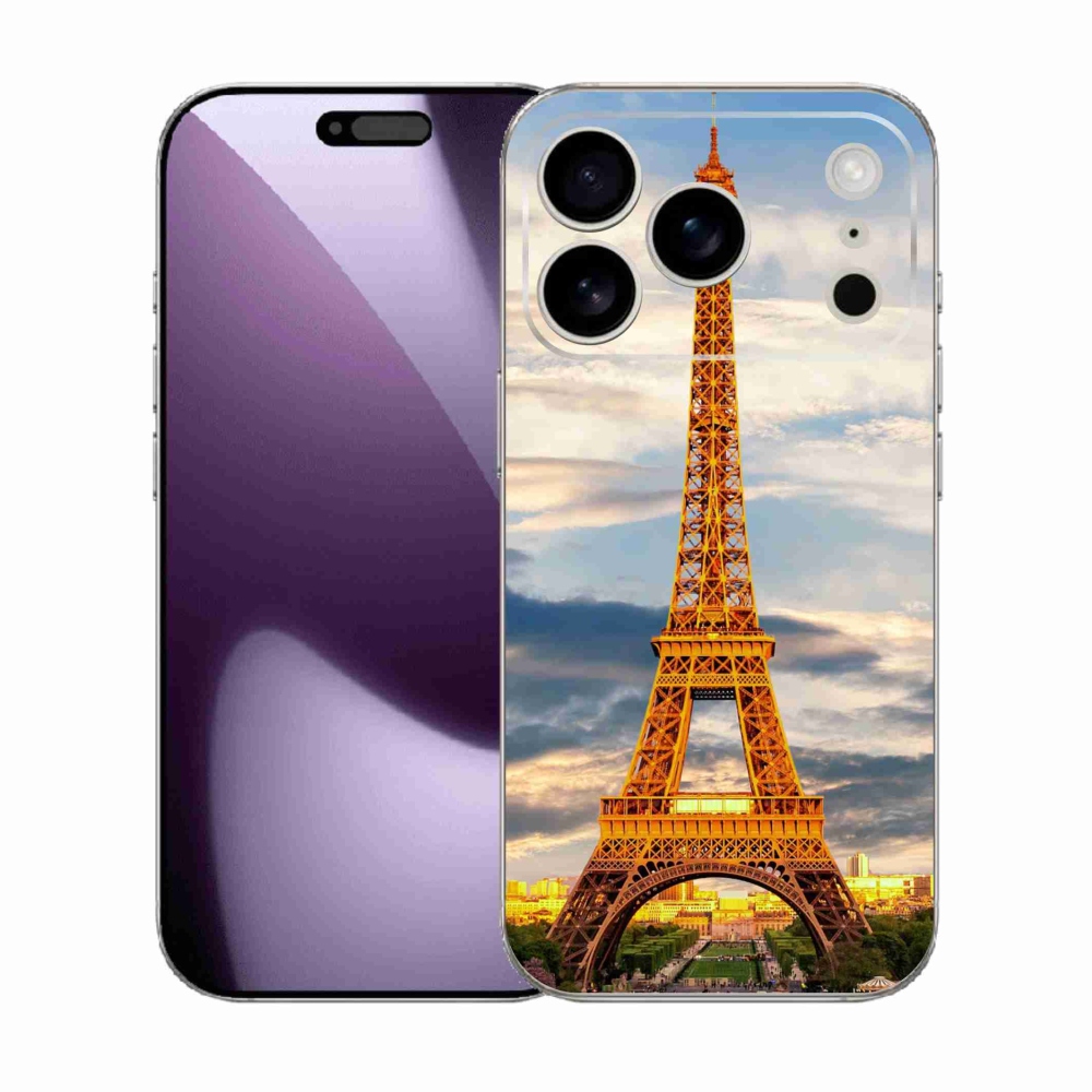 Gelový kryt mmCase na iPhone 17 Pro - eiffelova věž 3