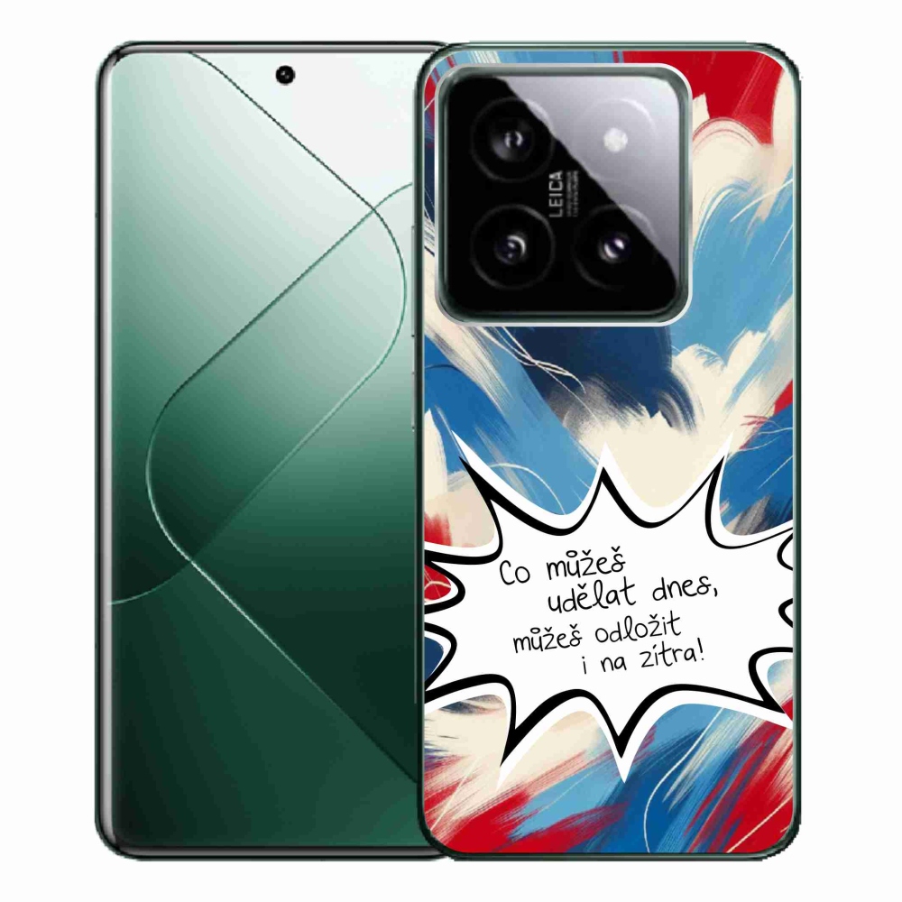 Gelový kryt mmCase na Xiaomi 14 Pro - vtipný text 9 bílé pozadí