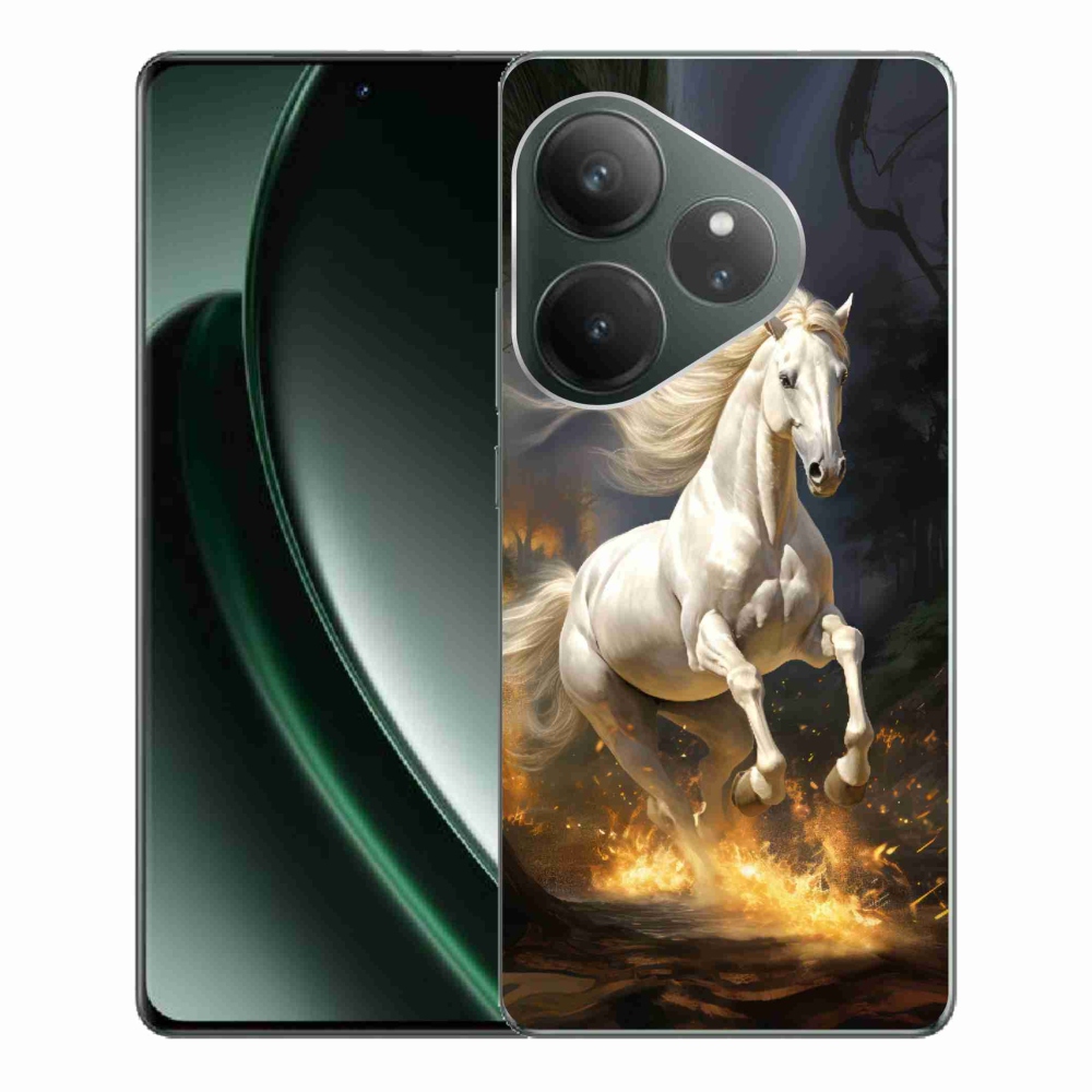 Gelový kryt mmCase na Realme GT 6 5G/GT 6T 5G - bílý kůň 2