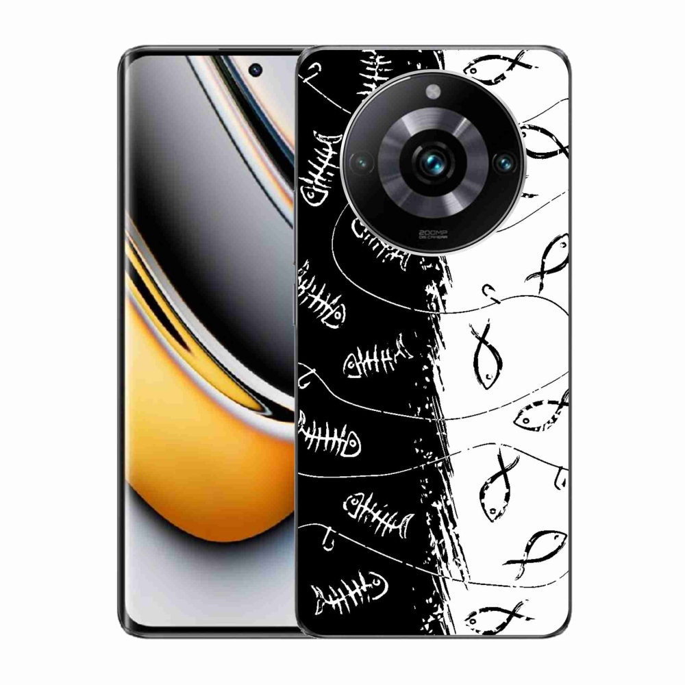 Gelový kryt mmCase na Realme 11 Pro/11 Pro+ - kostry a rybky