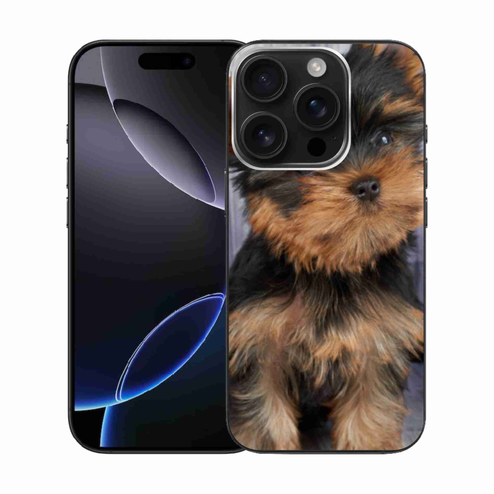 Gelový obal mmCase na iPhone 16 Pro - jorkšír 9