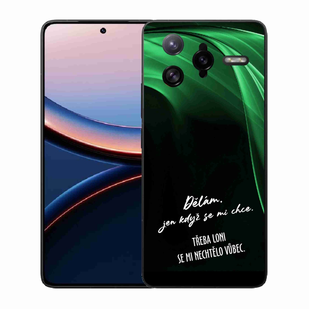 Gelový kryt mmCase na Xiaomi Poco F7 Ultra - vtipný text 12 černé pozadí