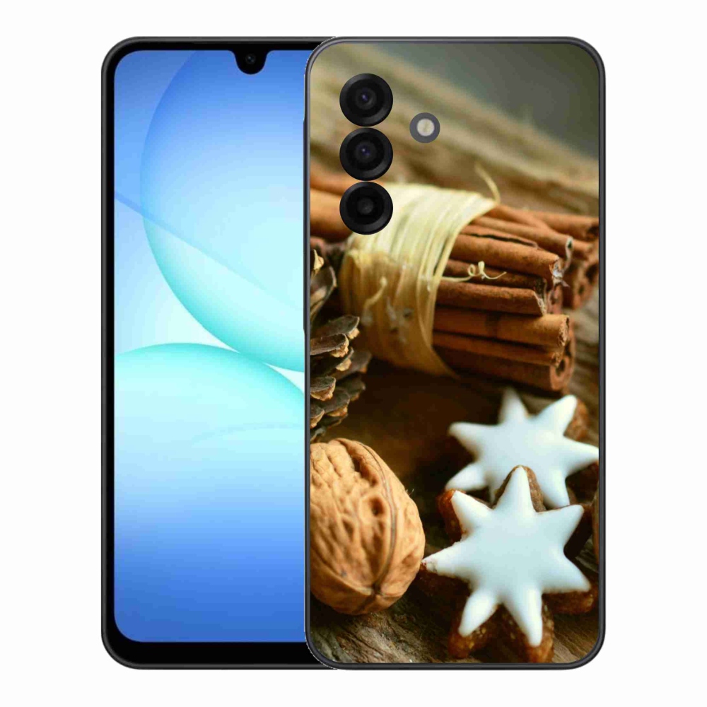 Gelový kryt mmCase na Samsung Galaxy A17 4G/5G - skořice a perníčky