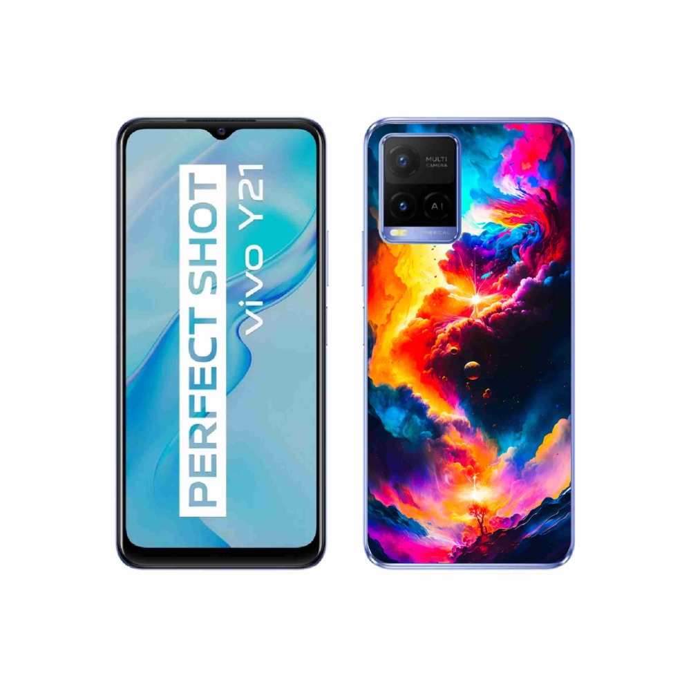 Gelový kryt mmCase na Vivo Y21/Y21s/Y33s - abstraktní motiv
