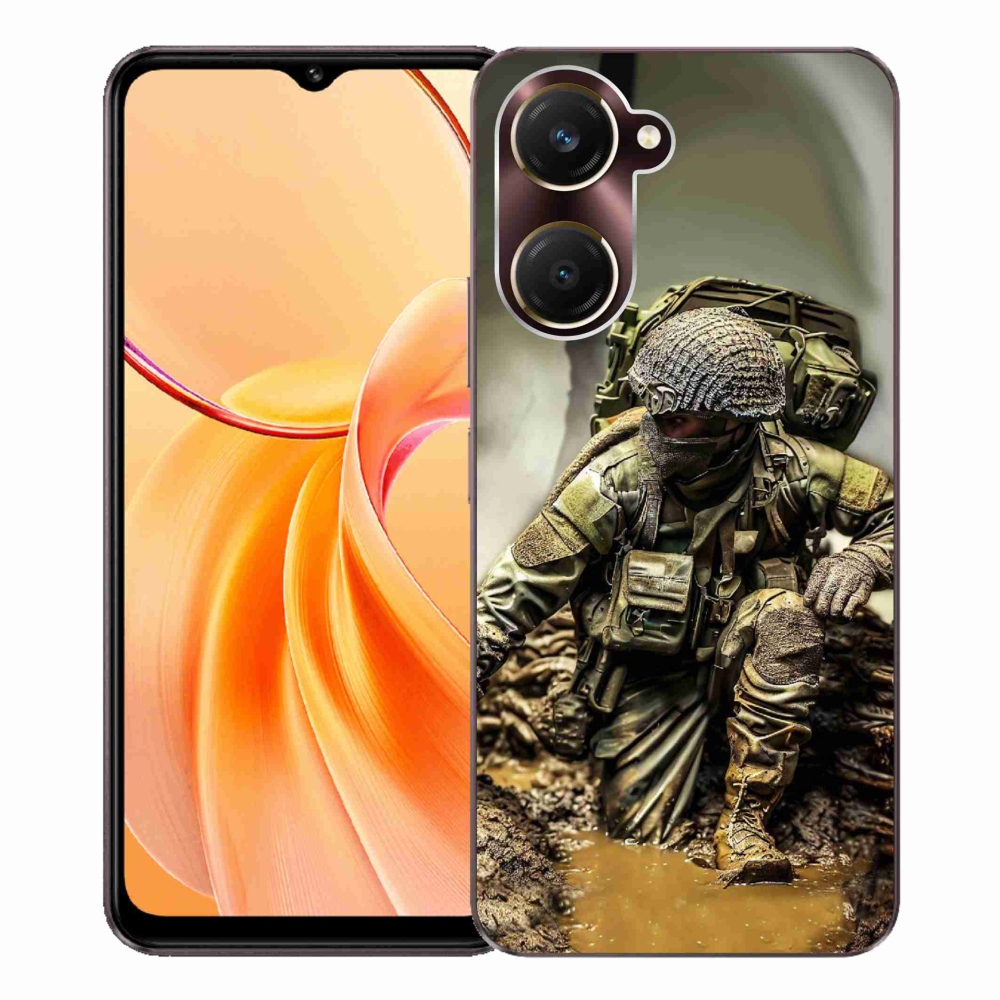 Gelový kryt mmCase na Vivo Y28s 5G - voják