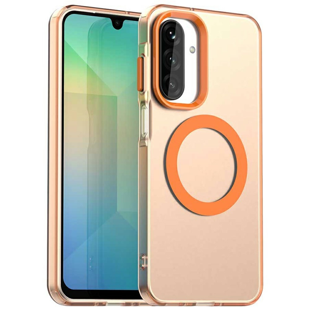 Candy gelový obal s MagSafe na Samsung Galaxy A26 5G - oranžový