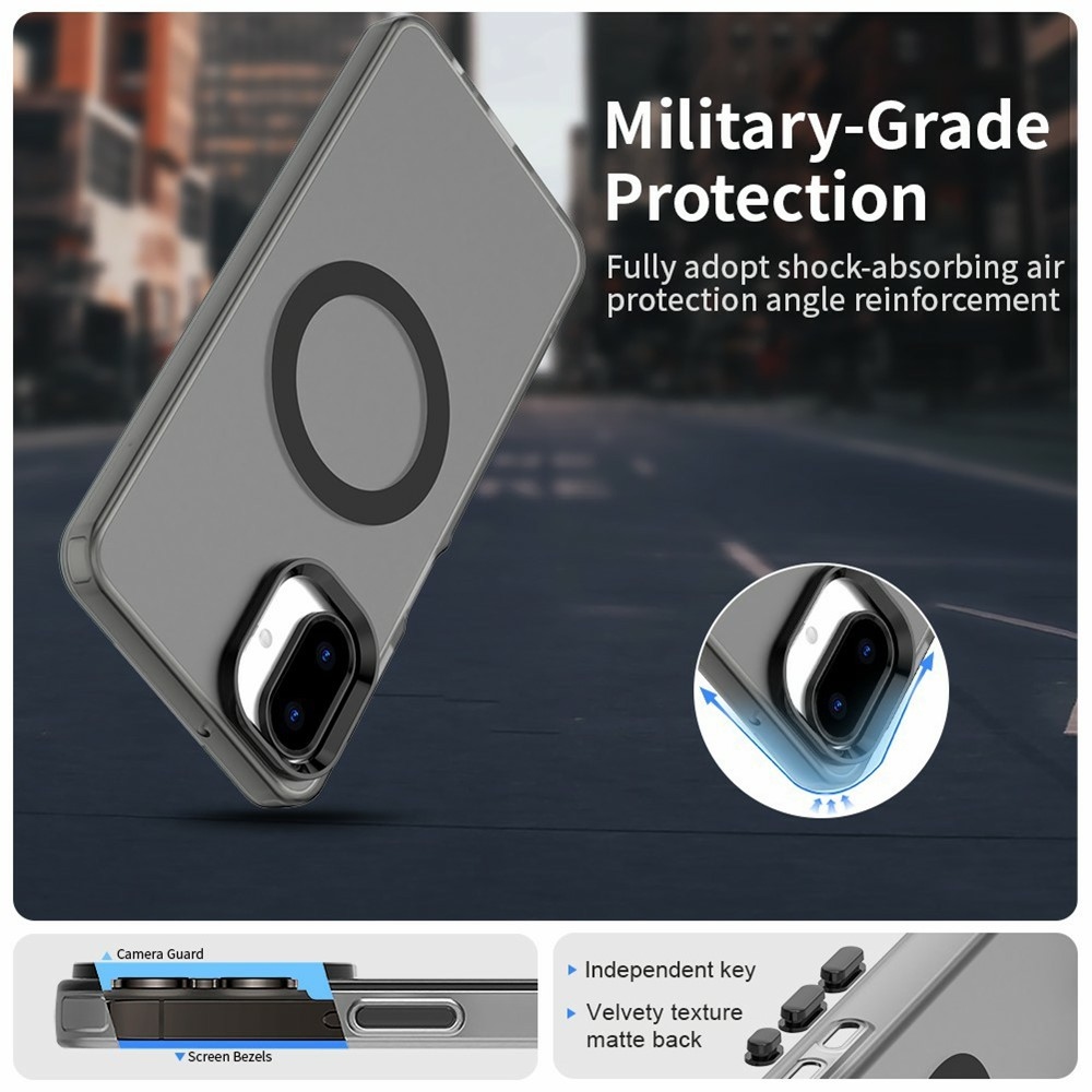 Candy gelový obal MagSafe pro Samsung Galaxy A07 4G - černý