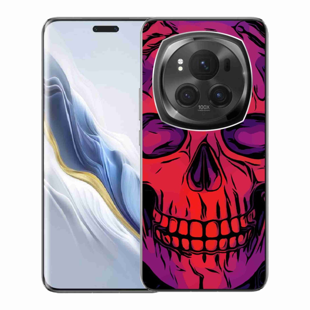 Gelový obal mmCase na Honor Magic 6 Pro 5G - lebka