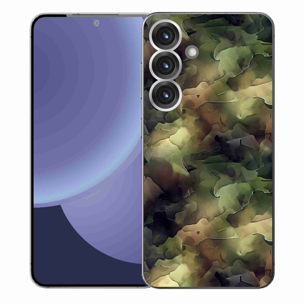 Gelový kryt mmCase na Samsung Galaxy S25+ - maskáčový vzor 10