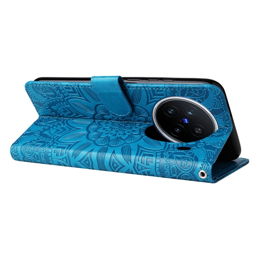 Sunflower knížkové pouzdro na Vivo X200 Pro 5G - modré