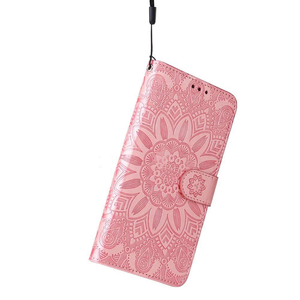 Sunflower knížkové pouzdro na Samsung Galaxy M55 5G - růžové