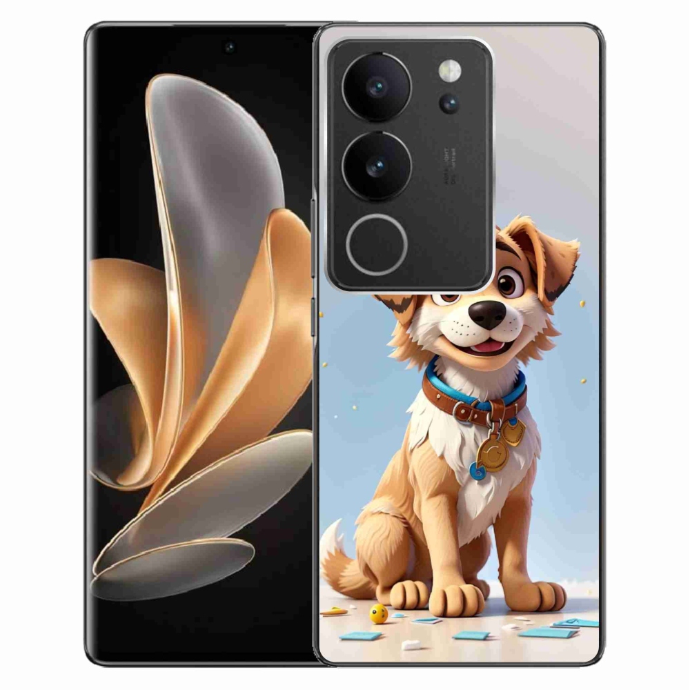 Gelový kryt mmCase na Vivo V29 5G - kreslené štěně