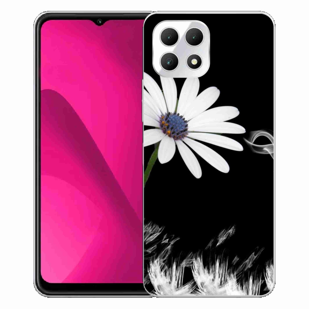 Gelový kryt mmCase na T-Mobile T Phone 2 - bílá květina
