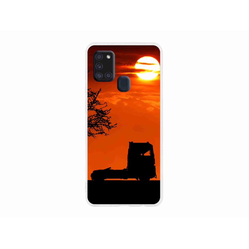 Gelový kryt mmCase na Samsung Galaxy A21s - kamion 3