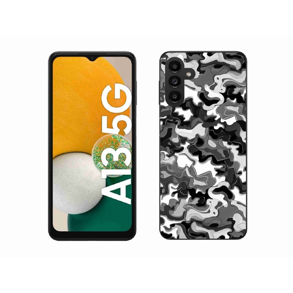 Gelový kryt mmCase na Samsung Galaxy A13 5G - maskáčový vzor 3