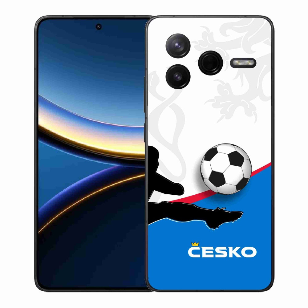 Gelový kryt mmCase na Xiaomi Poco F7 Pro - fotbal Česko 3
