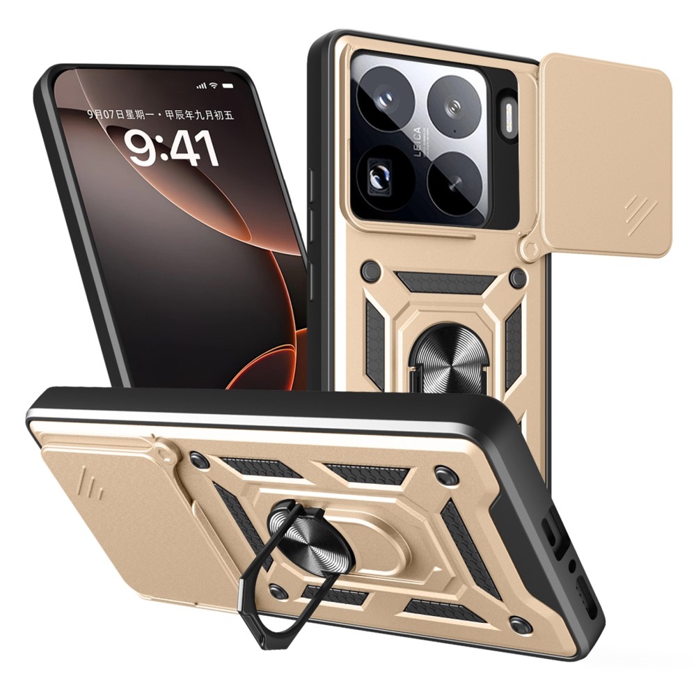 Slide odolný kryt na Xiaomi 15 Pro - zlatý