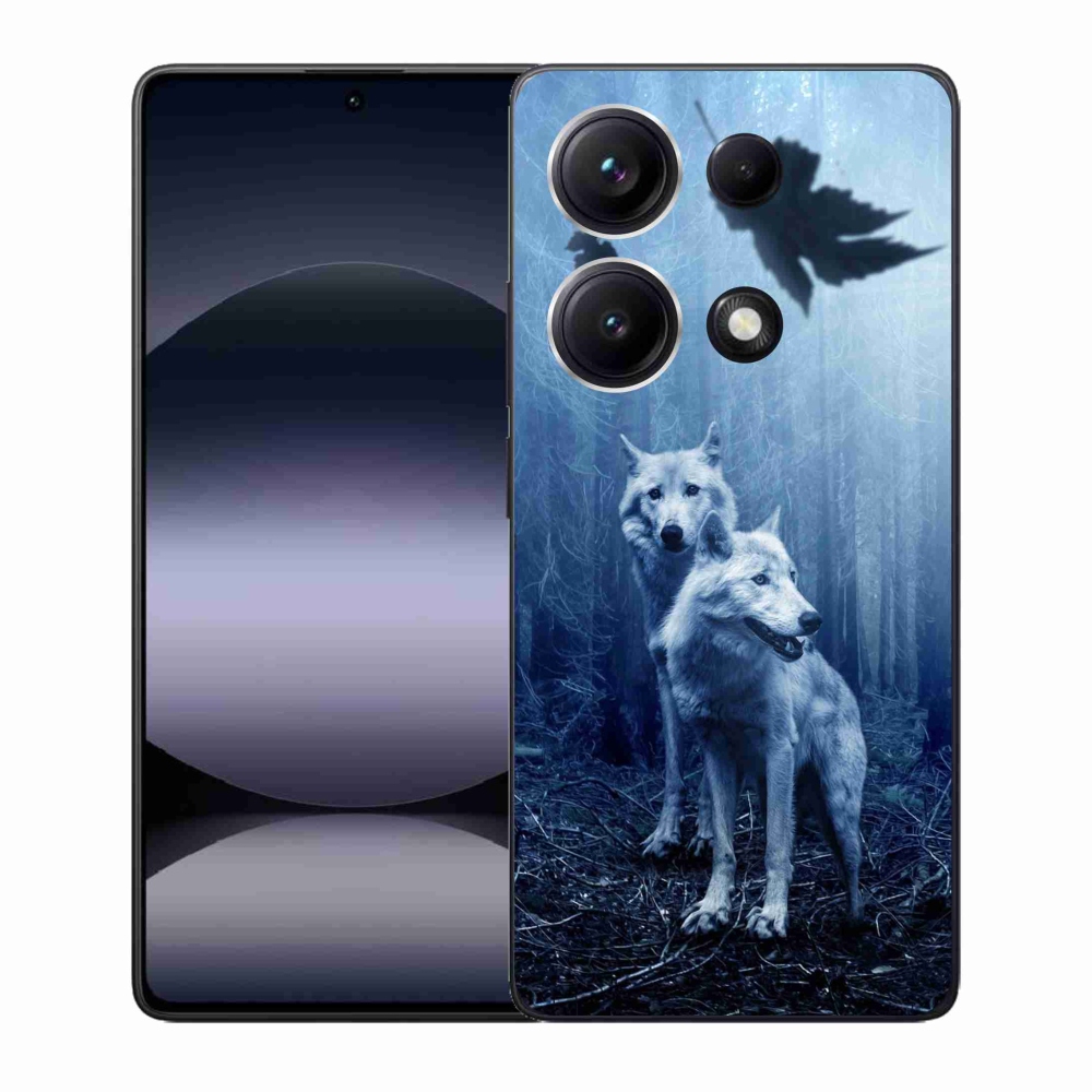 Gelový kryt mmCase na Xiaomi Redmi Note 14S - vlci v lese