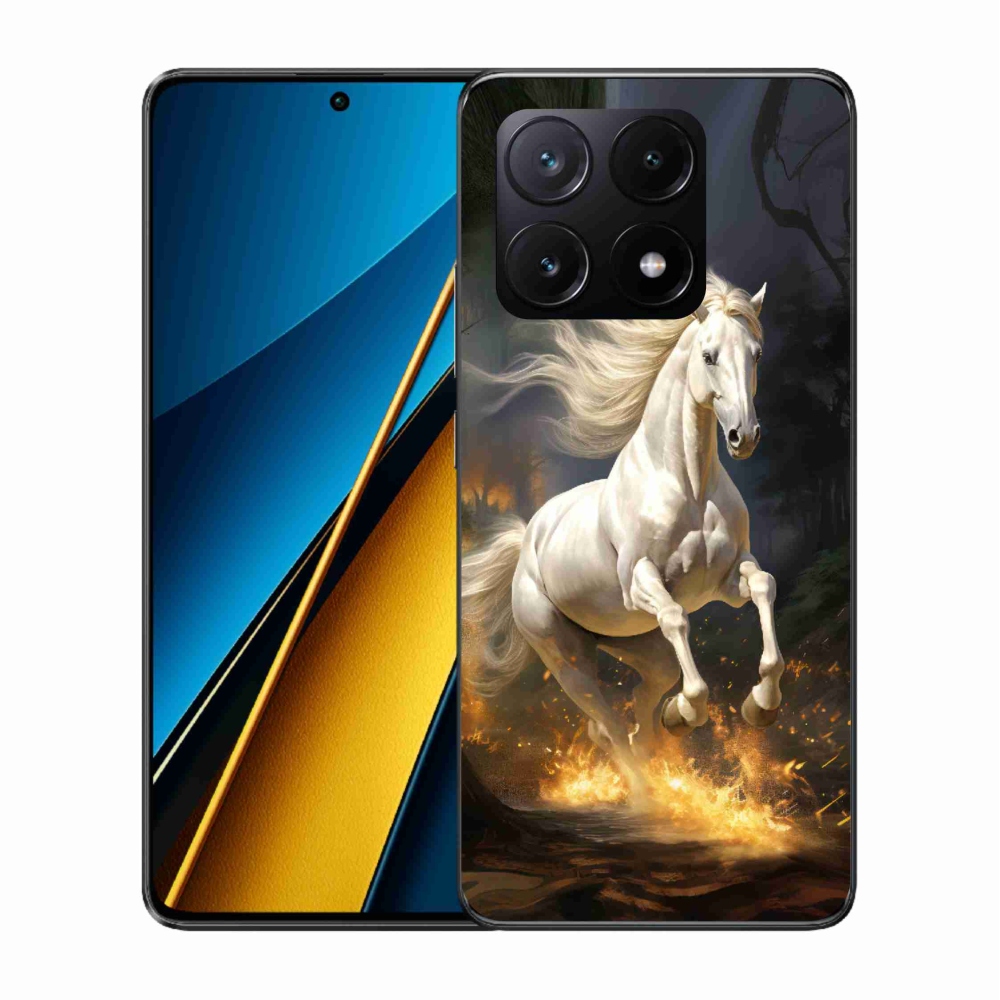 Gelový kryt mmCase na Xiaomi Poco X6 Pro 5G - bílý kůň 2
